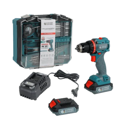 Wkrętarka akumulatorowa z funkcją wiercenia i udaru Zestaw Konner&Sohnen KS ID20V-60 KIT 74